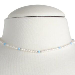 Georg K Pearl And Opal Necklace 14k Gold